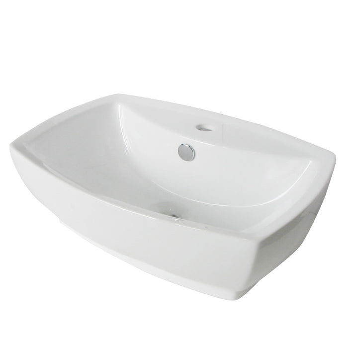 Marquis EV8145 Ceramic Rectangular Vessel Sink, White