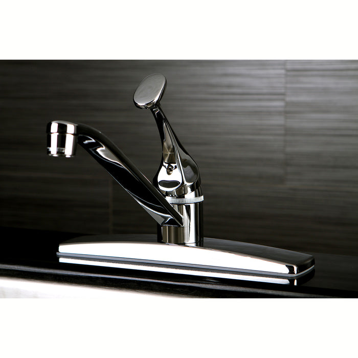 Columbia FB0571 Single-Handle 1-or-3 Hole Deck Mount 8" Centerset Kitchen Faucet, Polished Chrome