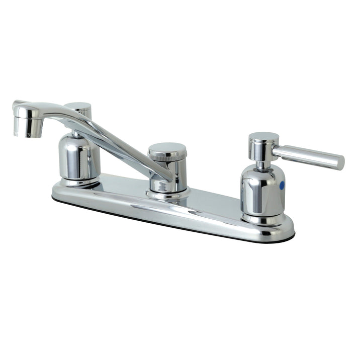 Concord FB111DL Two-Handle 2-Hole Deck Mount 8" Centerset Kitchen Faucet, Polished Chrome