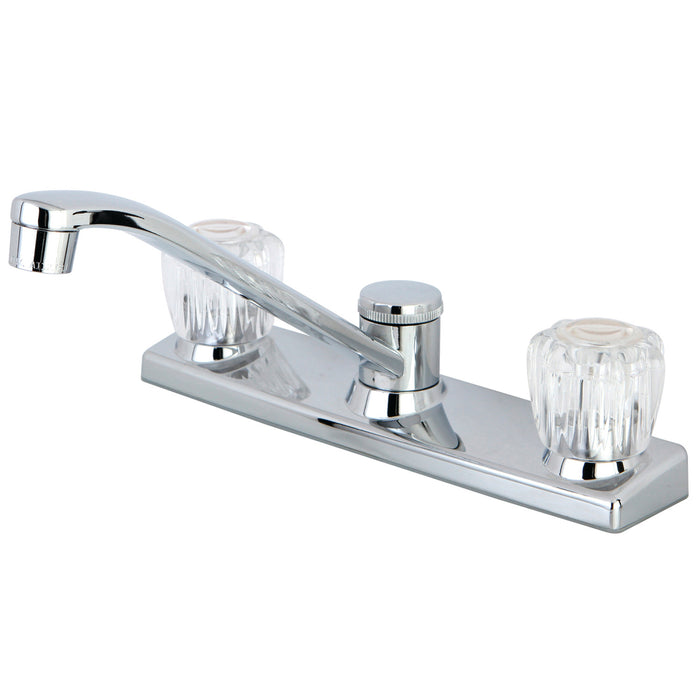 Columbia FB121 Two-Handle 2-Hole Deck Mount 8" Centerset Kitchen Faucet, Polished Chrome