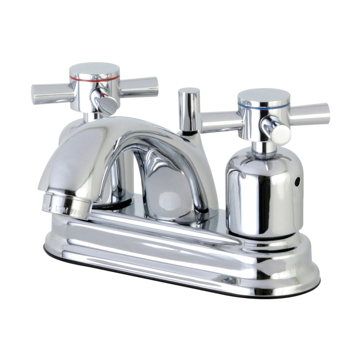 Kingston Tulare FB2601DX - Concord Double-Handle 3-Hole Deck Mount 4-Inch Centerset Bathroom Faucet with Pop-Up Drain, Polished Chrome