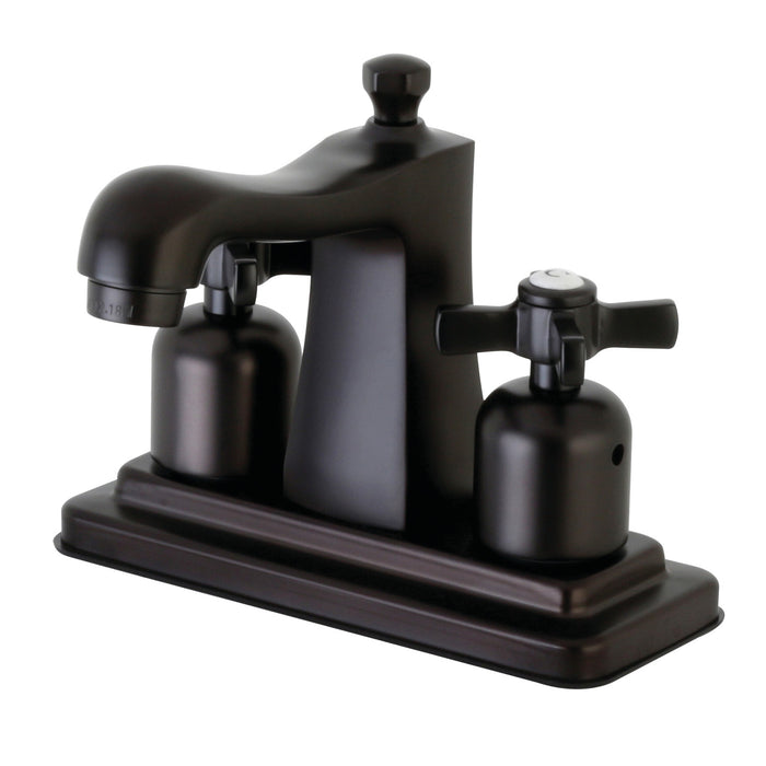 Kingston Tulare FB4645ZX - Millennium Double-Handle 3-Hole Deck Mount 4-Inch Centerset Bathroom Faucet with Pop-Up Drain, Oil Rubbed Bronze