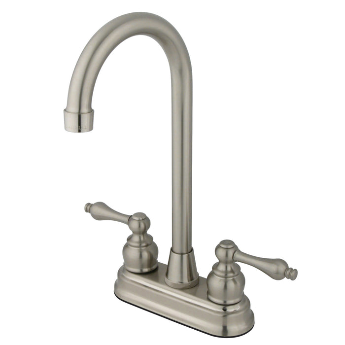 Victorian FB498AL Two-Handle 2-Hole Deck Mount Bar Faucet, Brushed Nickel