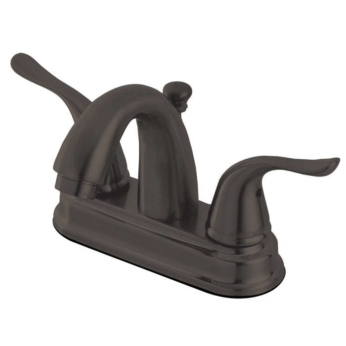 Yosemite FB5615YL Two-Handle 3-Hole Deck Mount 4" Centerset Bathroom Faucet with Plastic Pop-Up, Oil Rubbed Bronze