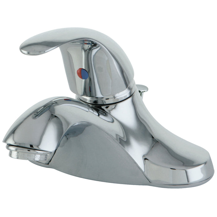 Legacy FB6541LL Single-Handle 3-Hole Deck Mount 4" Centerset Bathroom Faucet with Plastic Pop-Up, Polished Chrome