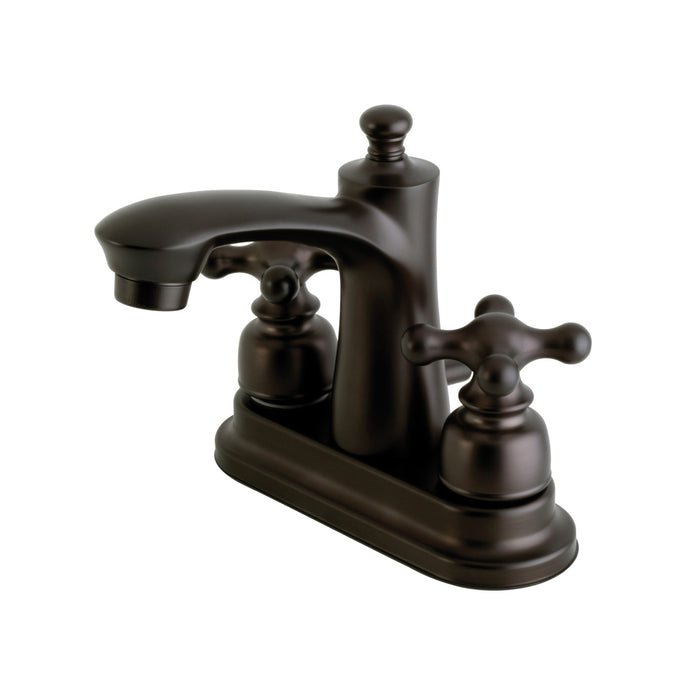 Victorian FB7625AX Two-Handle 3-Hole Deck Mount 4" Centerset Bathroom Faucet with Plastic Pop-Up, Oil Rubbed Bronze