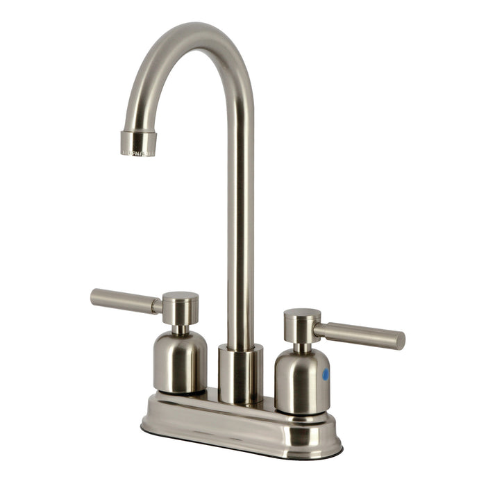 Concord FB8498DL Two-Handle 2-Hole Deck Mount Bar Faucet, Brushed Nickel