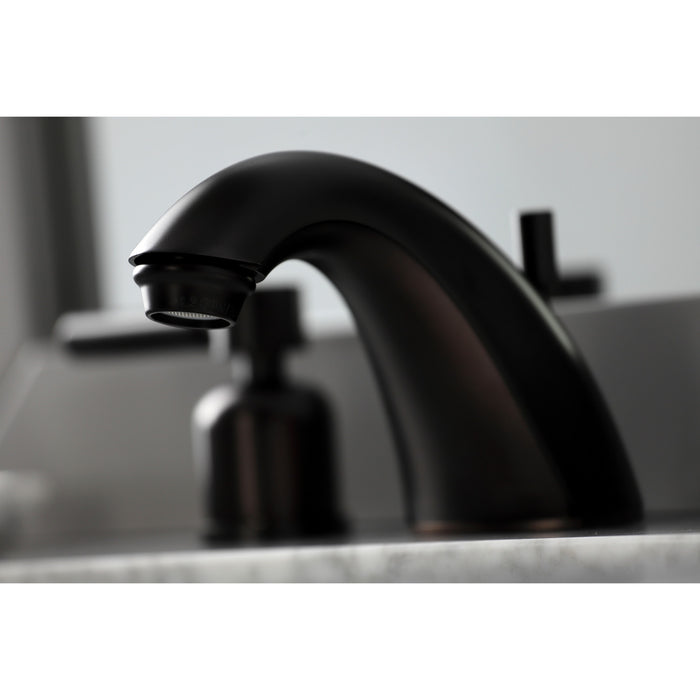 Concord FB8955DL Two-Handle 3-Hole Deck Mount Widespread Bathroom Faucet with Plastic Pop-Up, Oil Rubbed Bronze