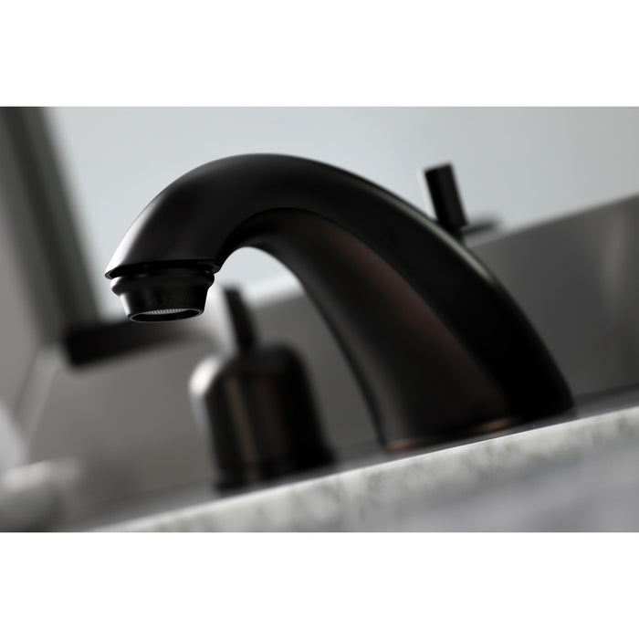 Centurion FB8955EFL Two-Handle 3-Hole Deck Mount Widespread Bathroom Faucet with Plastic Pop-Up, Oil Rubbed Bronze