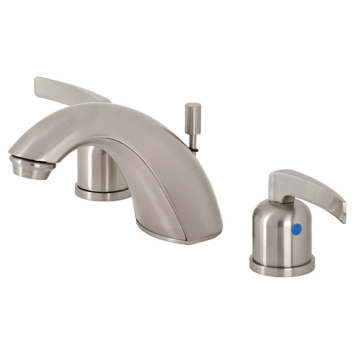 Centurion FB8958EFL Two-Handle 3-Hole Deck Mount Widespread Bathroom Faucet with Plastic Pop-Up, Brushed Nickel