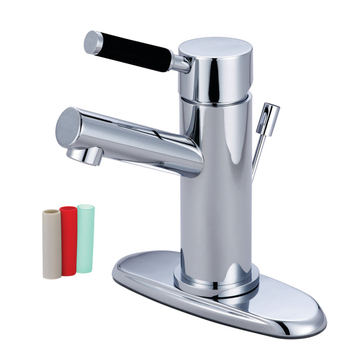Kaiser FS8421DKL Single-Handle 1-or-3 Hole Deck Mount Bathroom Faucet with Brass Pop-Up, Polished Chrome