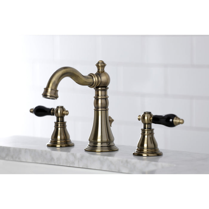 Duchess FSC19733AKL Two-Handle 3-Hole Deck Mount Widespread Bathroom Faucet with Brass Pop-Up, Antique Brass