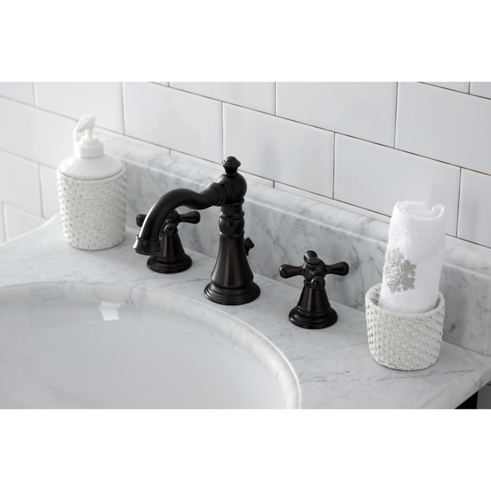American Classic FSC1975AAX Two-Handle 3-Hole Deck Mount Widespread Bathroom Faucet with Pop-Up Drain, Oil Rubbed Bronze