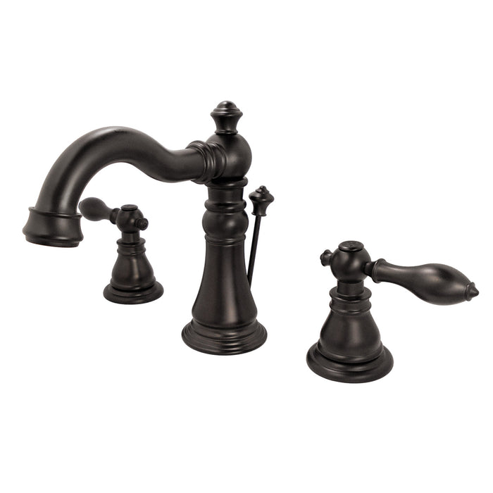 American Classic FSC1975ACL Two-Handle 3-Hole Deck Mount Widespread Bathroom Faucet with Pop-Up Drain, Oil Rubbed Bronze