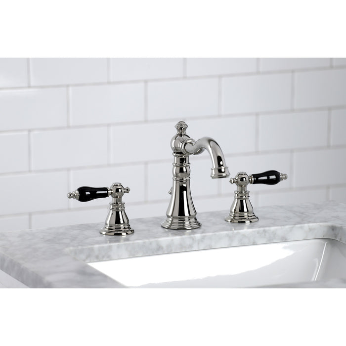 Duchess FSC1979AKL Two-Handle 3-Hole Deck Mount Widespread Bathroom Faucet with Brass Pop-Up, Polished Nickel