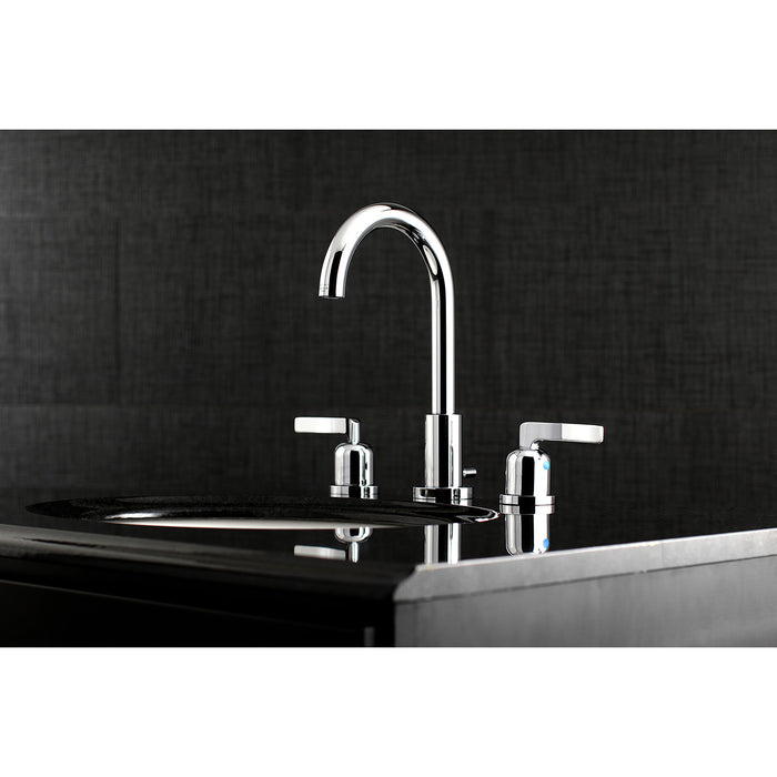 Centurion FSC8921EFL Two-Handle 3-Hole Deck Mount Widespread Bathroom Faucet with Pop-Up Drain, Polished Chrome