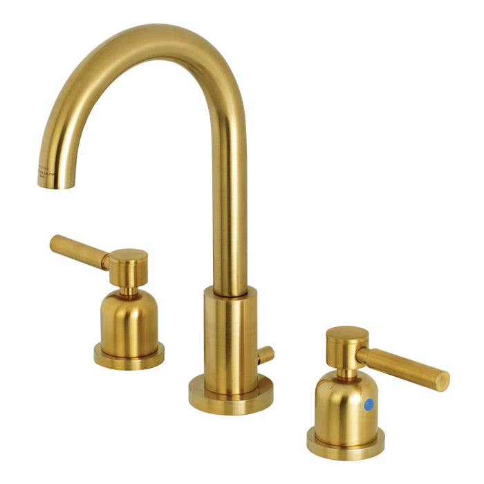 Concord FSC8923DL Two-Handle 3-Hole Deck Mount Widespread Bathroom Faucet with Pop-Up Drain, Brushed Brass