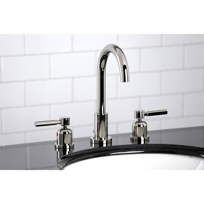 Concord FSC8929DL Two-Handle 3-Hole Deck Mount Widespread Bathroom Faucet with Pop-Up Drain, Polished Nickel