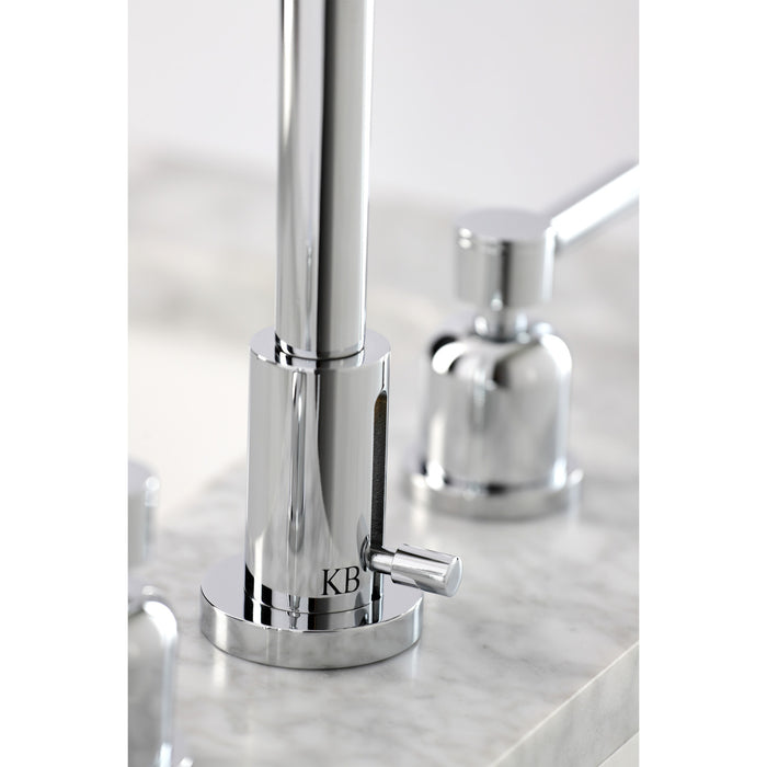 Concord FSC8931DL Two-Handle 3-Hole Deck Mount Widespread Bathroom Faucet with Pop-Up Drain, Polished Chrome