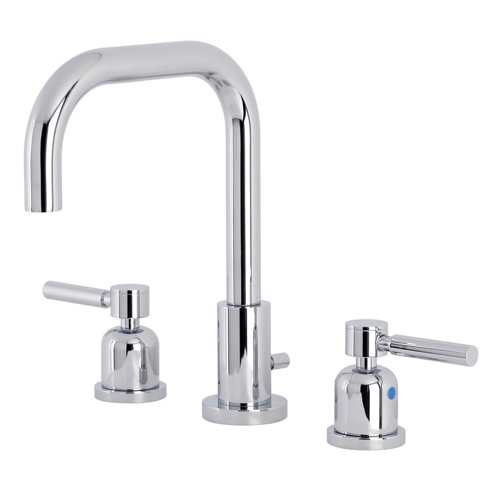 Concord FSC8931DL Two-Handle 3-Hole Deck Mount Widespread Bathroom Faucet with Pop-Up Drain, Polished Chrome