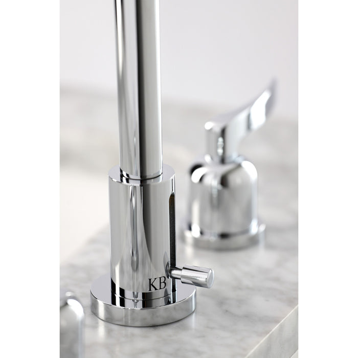 Centurion FSC8931EFL Two-Handle 3-Hole Deck Mount Widespread Bathroom Faucet with Pop-Up Drain, Polished Chrome