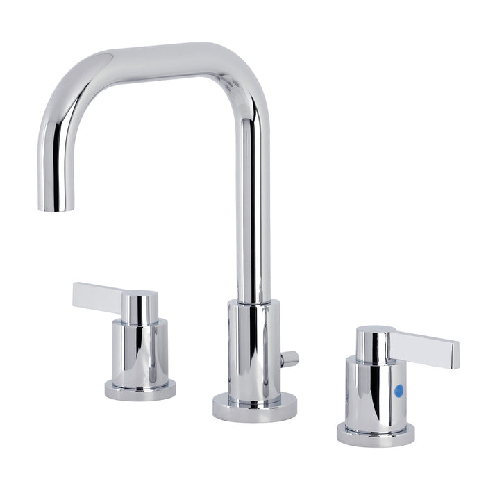 NuvoFusion FSC8931NDL Two-Handle 3-Hole Deck Mount Widespread Bathroom Faucet with Pop-Up Drain, Polished Chrome