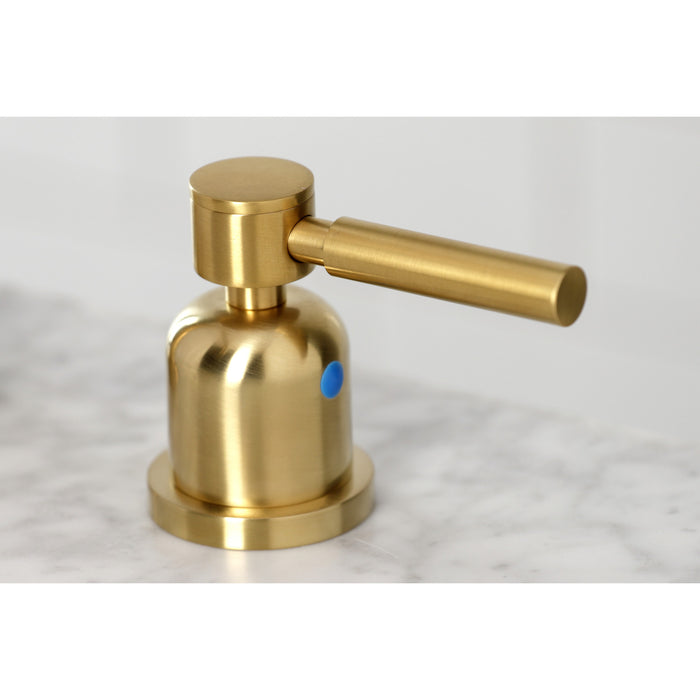 Concord FSC8933DL Two-Handle 3-Hole Deck Mount Widespread Bathroom Faucet with Pop-Up Drain, Brushed Brass