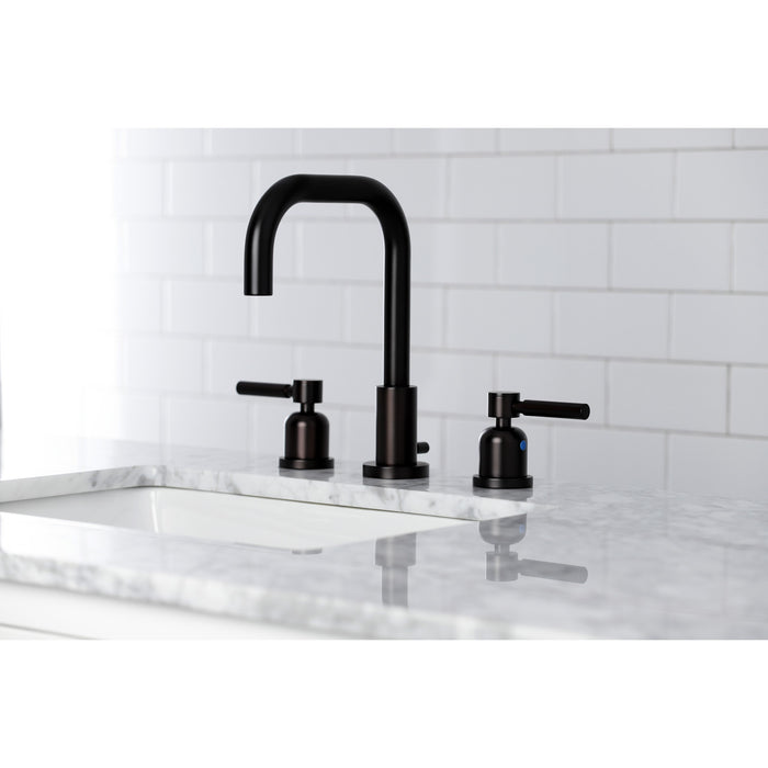 Concord FSC8935DL Two-Handle 3-Hole Deck Mount Widespread Bathroom Faucet with Pop-Up Drain, Oil Rubbed Bronze