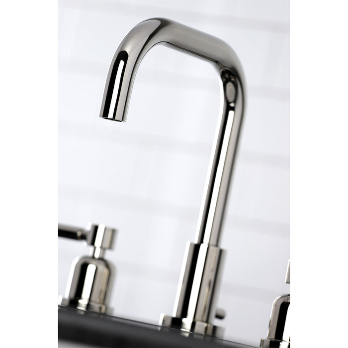 Concord FSC8939DL Two-Handle 3-Hole Deck Mount Widespread Bathroom Faucet with Pop-Up Drain, Polished Nickel
