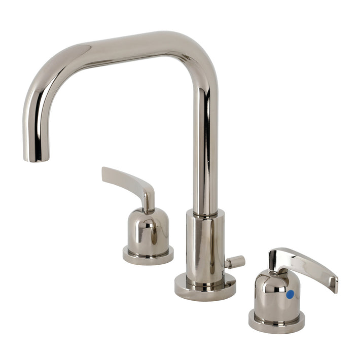 Centurion FSC8939EFL Two-Handle 3-Hole Deck Mount Widespread Bathroom Faucet with Pop-Up Drain, Polished Nickel