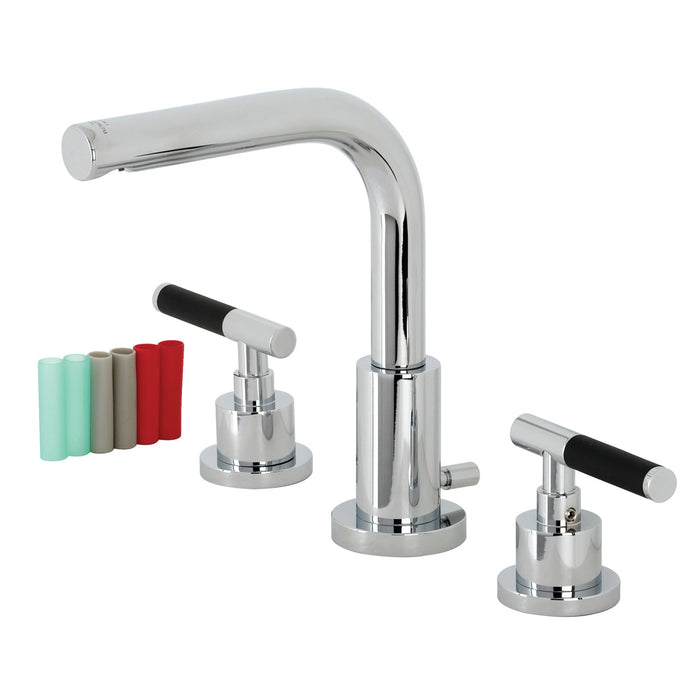 Kaiser FSC8951CKL Two-Handle 3-Hole Deck Mount Widespread Bathroom Faucet with Pop-Up Drain, Polished Chrome
