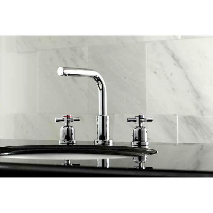 Concord FSC8951DX Two-Handle 3-Hole Deck Mount Widespread Bathroom Faucet with Pop-Up Drain, Polished Chrome