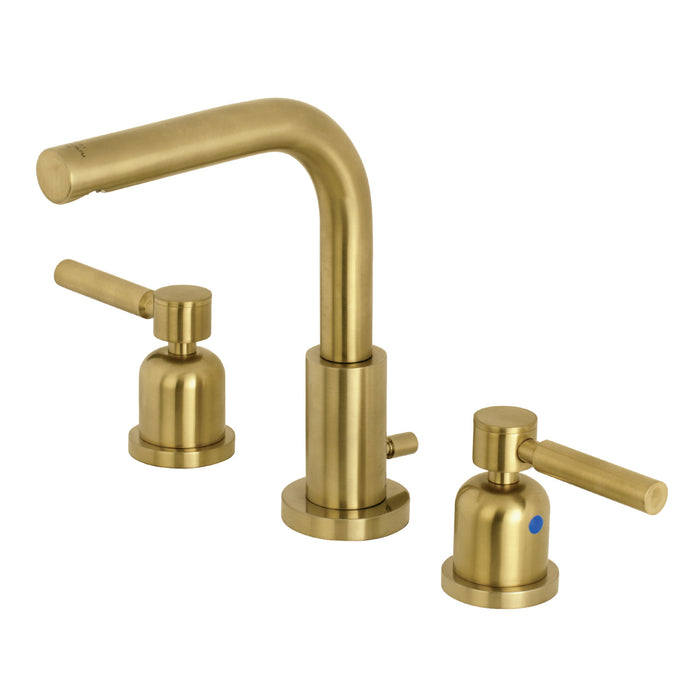 Concord FSC8953DL Two-Handle 3-Hole Deck Mount Widespread Bathroom Faucet with Pop-Up Drain, Brushed Brass