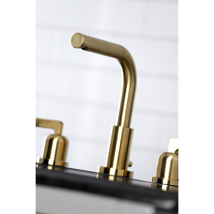 Centurion FSC8953EFL Two-Handle 3-Hole Deck Mount Widespread Bathroom Faucet with Pop-Up Drain, Brushed Brass