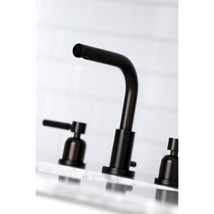 Concord FSC8955DL Two-Handle 3-Hole Deck Mount Widespread Bathroom Faucet with Pop-Up Drain, Oil Rubbed Bronze