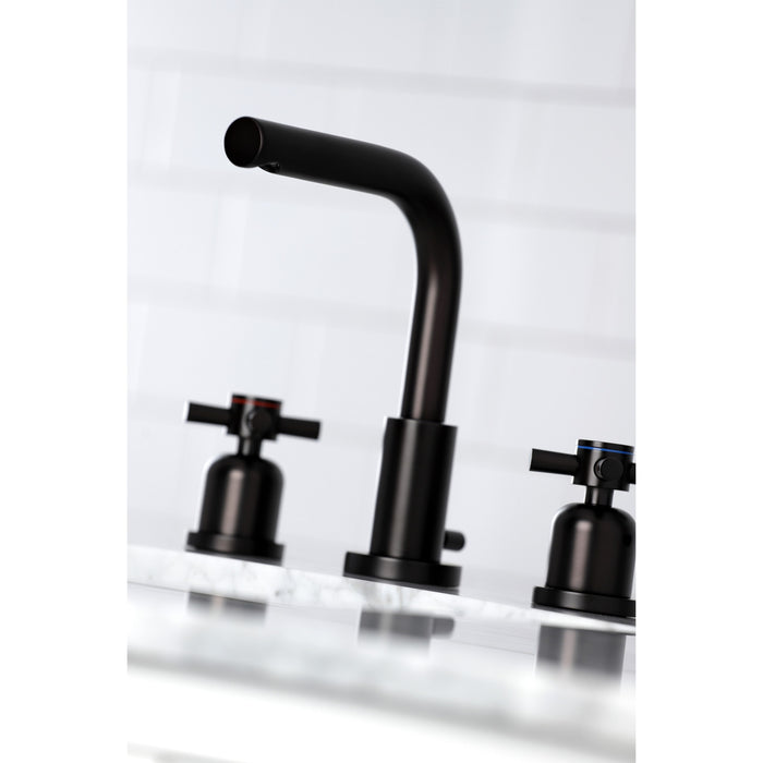 Concord FSC8955DX Two-Handle 3-Hole Deck Mount Widespread Bathroom Faucet with Pop-Up Drain, Oil Rubbed Bronze