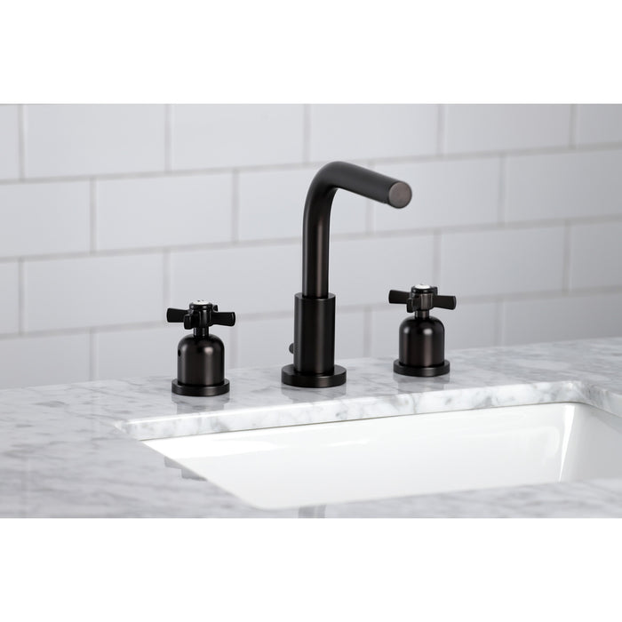 Millennium FSC8955ZX Two-Handle 3-Hole Deck Mount Widespread Bathroom Faucet with Pop-Up Drain, Oil Rubbed Bronze