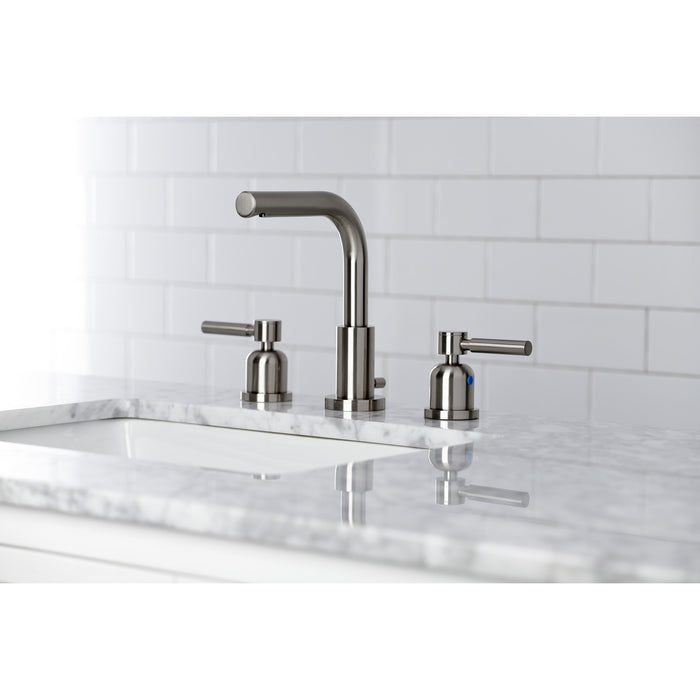 Concord FSC8958DL Two-Handle 3-Hole Deck Mount Widespread Bathroom Faucet with Pop-Up Drain, Brushed Nickel