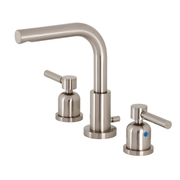 Concord FSC8958DL Two-Handle 3-Hole Deck Mount Widespread Bathroom Faucet with Pop-Up Drain, Brushed Nickel