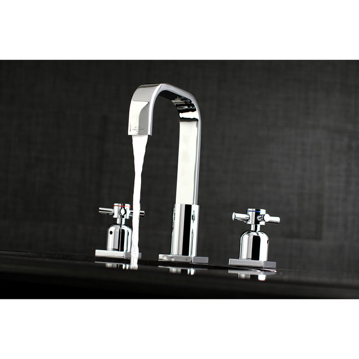 Concord FSC8961DX Two-Handle 3-Hole Deck Mount Widespread Bathroom Faucet with Pop-Up Drain, Polished Chrome