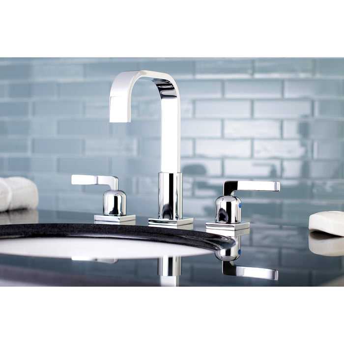 Centurion FSC8961EFL Two-Handle 3-Hole Deck Mount Widespread Bathroom Faucet with Pop-Up Drain, Polished Chrome