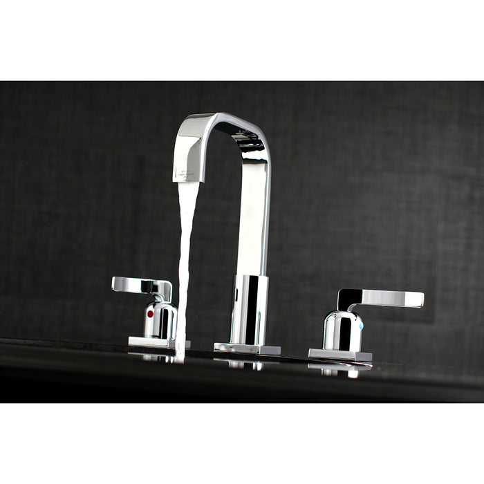 Centurion FSC8961EFL Two-Handle 3-Hole Deck Mount Widespread Bathroom Faucet with Pop-Up Drain, Polished Chrome