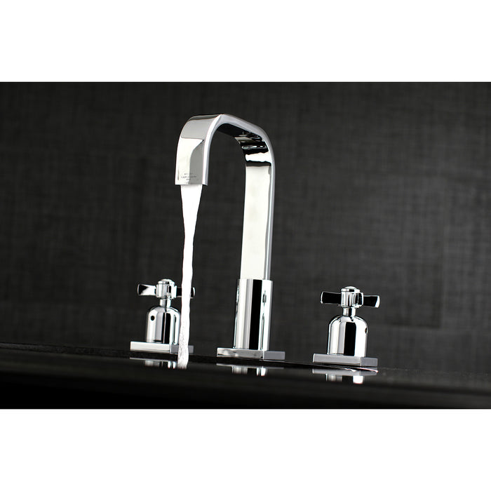 Millennium FSC8961ZX Two-Handle 3-Hole Deck Mount Widespread Bathroom Faucet with Pop-Up Drain, Polished Chrome