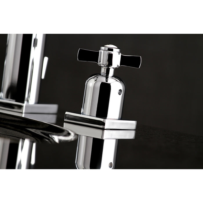 Millennium FSC8961ZX Two-Handle 3-Hole Deck Mount Widespread Bathroom Faucet with Pop-Up Drain, Polished Chrome