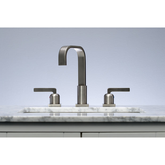 Centurion FSC8968EFL Two-Handle 3-Hole Deck Mount Widespread Bathroom Faucet with Pop-Up Drain, Brushed Nickel