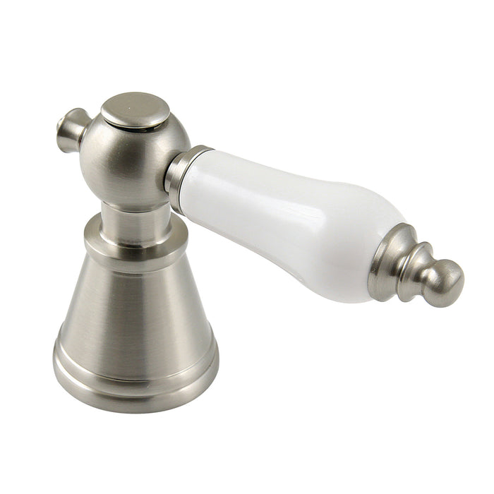 Kingston FSCDH1978PL Porcelain Lever Handle, Diverter for Tub and Shower Faucet, Brushed Nickel