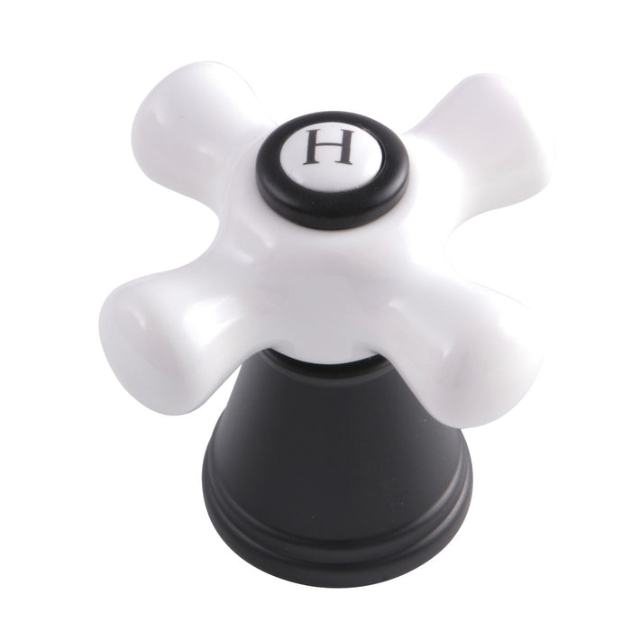 Kingston FSCH1970APXH Porcelain Cross Handle (Hot Side), Matte Black
