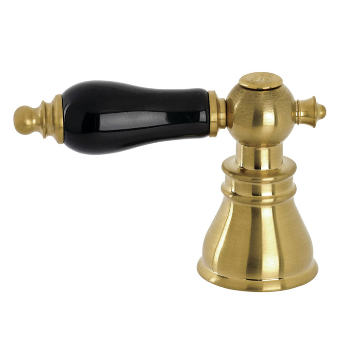 Kingston FSCH1973AKLH Black Porcelain Lever Handle (Hot Side), Brushed Brass