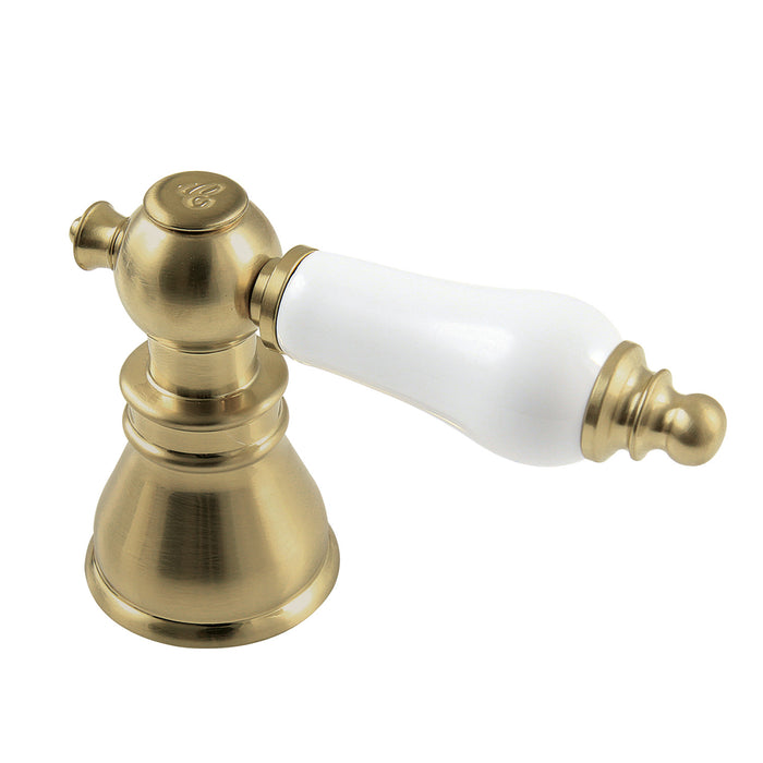 Kingston American Patriot FSCH1973APLC Porcelain Lever Handle (Cold Side), Brushed Brass
