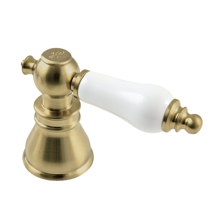 Kingston American Patriot FSCH1973APLH Porcelain Lever Handle (Hot Side), Brushed Brass